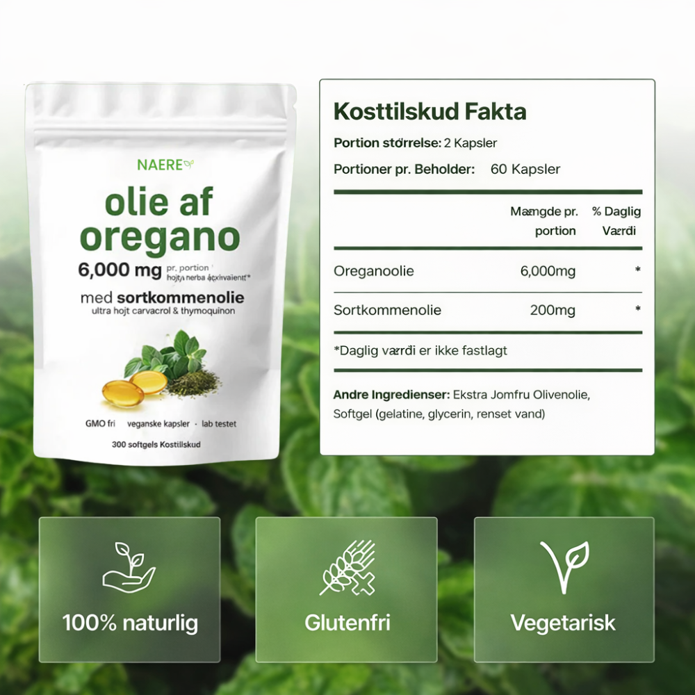 Oreganoolie kosttilskud