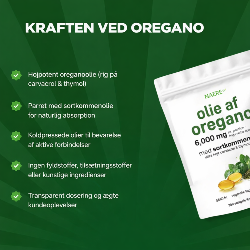 Oreganoolie kosttilskud